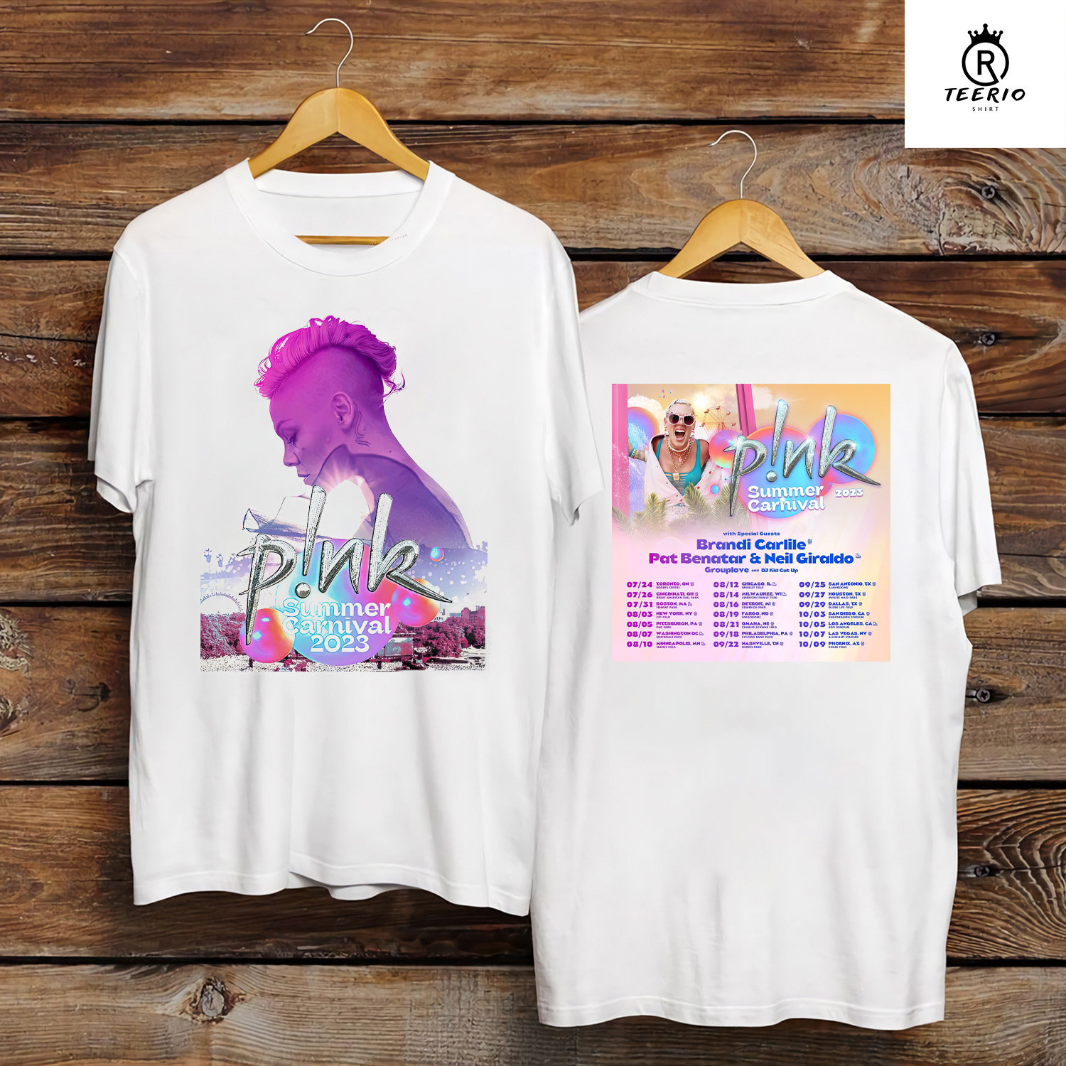 P!nk Summer Carnival Tour 2023 Double Shirt, P!nk T-shirt
