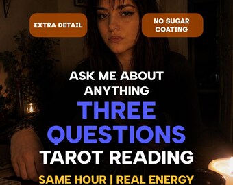 Tarot-Lesung mit 3 Fragen – noch am selben Tag! Fragen Sie alles – Hellseherische Beratung, präzise Antworten zu Liebe, Karriere & Leben.