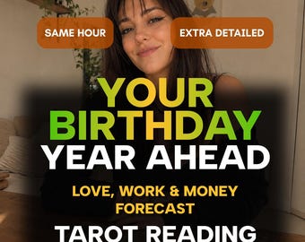 Tarot-Lesung zum Geburtstag und für das kommende Jahr – Ihre persönliche Jahresprognose für die nächsten 12 Monate ab Ihrem Geburtstag – Hellseherische Beratung am selben Tag