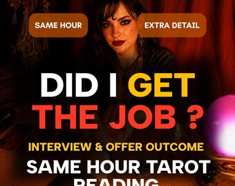 Habe ich den Job bekommen? Tarot-Lesung innerhalb derselben Stunde, Ergebnis des Vorstellungsgesprächs & Angebots, präzise psychische Karriereeinblicke, Tarot am selben Tag