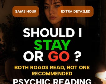 Soll ich bleiben oder gehen? Tarot-Lesung zur selben Stunde, Vergleich zweier Optionen, präzise hellseherische Entscheidungshilfe, Tarot-Lesung am selben Tag