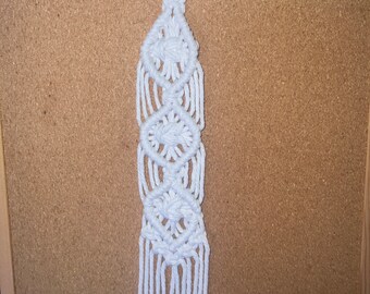 Macramé curtain tie backs