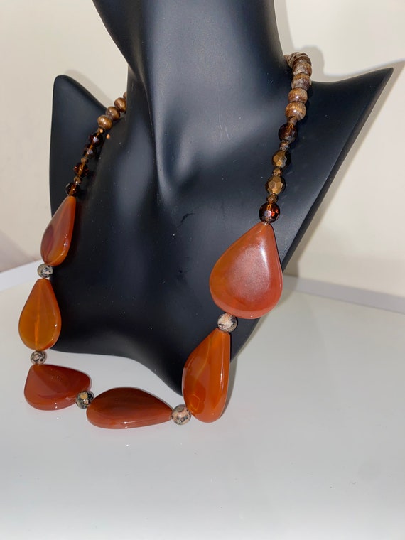 ヴィンテージ カーネリアン ネックレス 18 CM - ブルックリン NY で