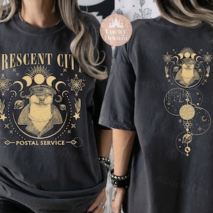 Crescent City Otter Postal Service 2 sided sweatshirt, House of Earth and Blood, Sarah J Maas, Book Lover Gift,Bookworm Gift, Book Club Gift