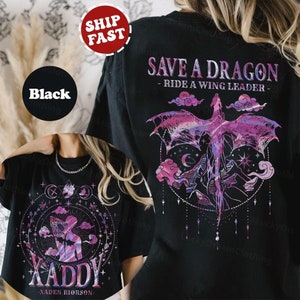 Xaden Riorson, Trendy Xaddy Shirt, Xaden Fourth Wing Fan Shirt, Onyx Storm Merch, Dragon Rider 2 Sided TShirt, Fantasy reader, Bookish Shirt