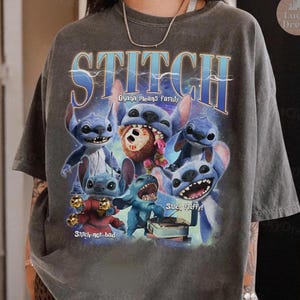 T-shirt point rétro couleurs confort personnalisé, t-shirt point personnalisé, point photo personnalisé des années 90, bootleg Disney personnalisé, t-shirt bande dessinée Gangsta