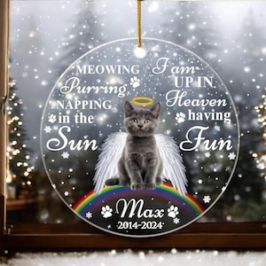 If Love Could Have Save You, Gift For Cat Lover, Personalized Memorial Ornament, Heaven Cat Gift Love, Gift For Love Pet Angel Christmas