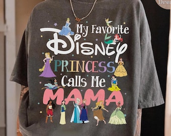 Retro Meine Lieblings-Prinzessin ruft mich an Mama Shirt, Disney Prinzessinnen Shirt, Disney Mama Shirt, Geschenk der Tochter, Disney neue Mutter Geschenk