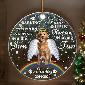 If Love Could Have Save You, Gift For Dog Lover, Personalized Memorial Ornament, Heaven Dog Gift Love, Gift For Love Pet Angel Christmas
