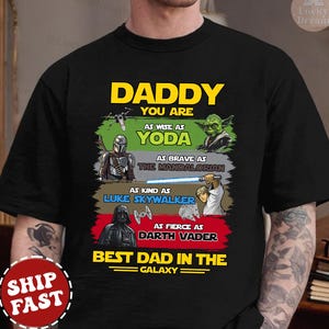 Personalized Star Wars Dad Shirt Father’s Day Gift, Best Dad in the Galaxy Shirt, Father&#39;s Day Star Wars Shirt, Funny Star Wars Dad Tee 2025