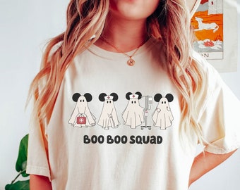 Krankenschwester Halloween Sweatshirt, süßes Geist Krankenschwester Shirt, gruseliges Krankenschwester Shirt, Krankenschwester Leben Shirt, Herbst Sweatshirt für RN ER Krankenschwester Shirt