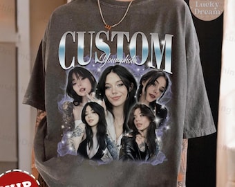 Chemise visage petite amie petit ami personnalisée, EVJF surprise, cadeau d'anniversaire personnalisé bootleg, chemise de groupe, t-shirt couple femme mari