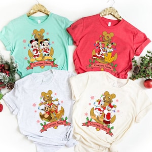 Personalized Disney Cruise Christmas Couple Shirt, Mickey and Friends Very Merrytime Cruises, Disney Family Cruise Christmas Vacation 2023
