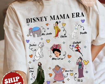 Camiseta vintage In My Disney Mama Era, camiseta Disney Mom Era, regalo para el día de la madre, viaje a Disneyland, vacaciones familiares, regalo para nueva mamá de Disney