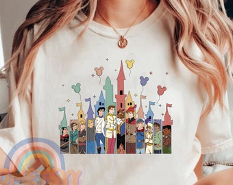Vintage Disney Prince Castle Shirt, Disney Vacation Shirt, Disney Castle, Disney Prince Shirt, Magic Kingdom Shirt, Disney Gift For BoyKids