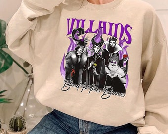 ディズニーヴィランズシャツ、バッドウィッチーズクラブTシャツ、ディズニーファニーヴィランズスウェットシャツ、ディズニーワールド、ディズニーヴィランズTシャツ、ハロウィンシャツ