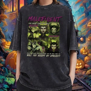 Retro Disney Maleficent Sleeping Beauty Portrait 90s Shirt, Disney Villains T-shirt, Magic Kingdom, Disney Halloween, Disneyland Trip Tee