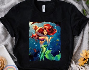 Disney Little Mermaid Shirt, Black Girl Magic TShirt, Black Queen Shirt, Ariel Mermaid Shirt, Empowerment TShirt, Disney Princess Shirt
