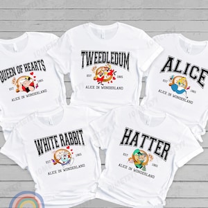 Disney Alice In Wonderland Personalized Shirt, Alice Disney Character Tshirt, Disney Alice Family Matching Shirt, Custom Family Shirts