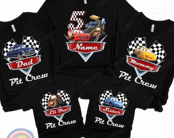 Disney Cars Birthday Personalized Shirt, Cars Birthday Family shirt, Custom Cars shirt, Boy's McQueen Birthday Shirt, Matching Family Shirts