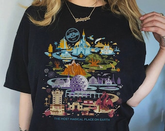 Disney Epcot Shirt, Vintage Epcot 1982 Shirt, Vintage Disney Shirt, Mickey And Friends, Epcot Trip Shirt, Disney family trip matching shirt