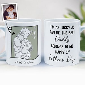 Personalisierte Papa-Kaffeetasse, Papa-Tasse mit Kindernamen, Vatertagsgeschenk von Kindern, individuelles Papa- und Kinderfoto, Papa-Geschenk von Kindern, ideales Geschenk