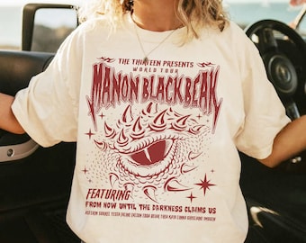 Manon Blackbeak Throne of Glass Shirt, The Thirteen Shirts, From Now Until The Darkness Claims Us Tee, ACOTAR Crescent City, Bookish Gift