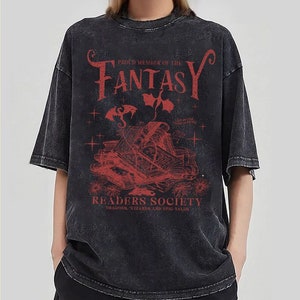 Comfort Colors® Fantasy Leser Gesellschaft Shirt Bookish Shirt für Romantik Leser Vintage Lese Shirt für Frauen Geschenk Buch Liebhaber Bookish Geschenk