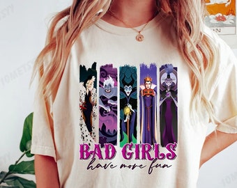 Bösewichte Disney Bad Girls Have More Fun TShirt, Maleficent Evil Queen Cruella Ursula Tshirt, Disney Freund Shirt, Magic Kingdom Shirt