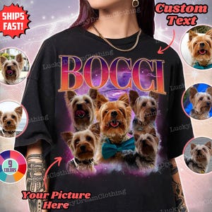 Custom Bootleg Rap Tee, Custom Dog Bootleg Shirt, Custom Dog T-Shirt, Personalized Dog Bootleg Shirt, Custom Dog&#39;s Version, Christmas Shirt