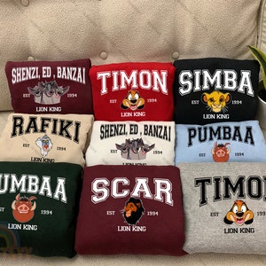 Disney Lion King Custom Shirt, Simba Disney Unisex Tshirt, Pumbaa Shirt, Family Birthday Gift Adult Kid Toddler Tee
