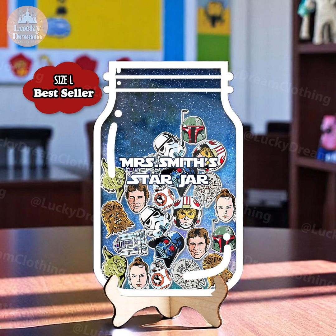 Personalized Disney Star Wars Reward Jar for Kids, Disney Motivation ...
