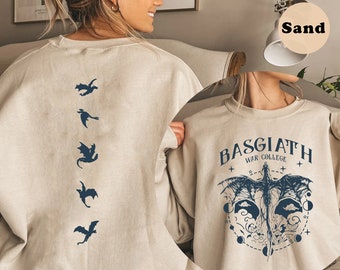 Basgiath War College Double Sides Shirt, Dragon Wing Shirt, Dragon Rider Shirt, The Empyrean Series, Violet Xaden Fantasy Bookish Shirt