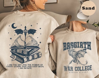 Basgiath War College Double Sides Shirt, Dragon Wing Shirt, Dragon Rider Shirt, The Empyrean Series, Violet Xaden Fantasy Bookish Shirt