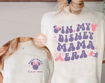 In My Disney Mom Era Comfort Colors 2 sided shirt, Minnie Mickey Mouse Mom Shirt, Disney Mom Shirt, Disney Mama Tee,Disney Mothers Day Shirt