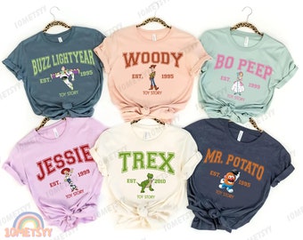 Toy Story Disney camisa personalizada, camisa de Disney, Buzz Lightyear, camisa de Woody, camisa de Disney World, regalo de cumpleaños familiar, camiseta para niños pequeños