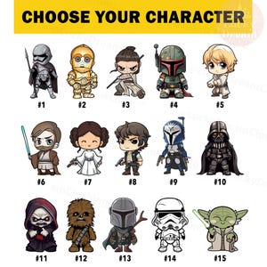 Almohada personalizada de Star Wars, almohada fea con foto de cara personalizada, regalo para papá, regalo de cumpleaños familiar, peluche de Star Wars, Baby Yoda imagen 2