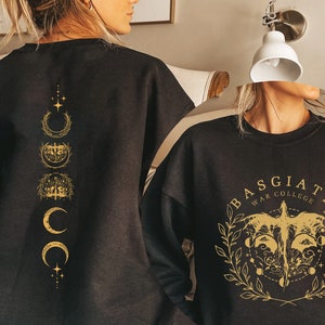 Basgiath War College Double Sides Shirt, Fourth Wing Shirt, Dragon Rider Shirt, The Empyrean Series, Violet Xaden Fantasy Bookish Shirt