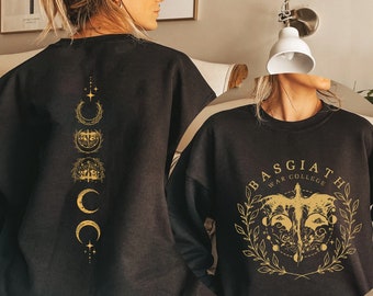 Basgiath War College Double Sides Shirt, Dragon Wing Shirt, Dragon Rider Shirt, The Empyrean Series, Violet Xaden Fantasy Bookish Shirt