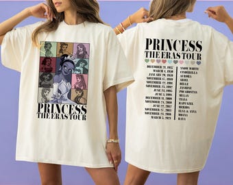 プリンセスシャツ、ディズニーランドプリンセスツアーTシャツ、プリンセスキャラクタースウェットシャツ、ガールズトリップシャツ、ディズニーランドTシャツ、誕生日プレゼント