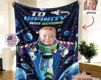 Personalized Disney Toy Story buzz lightyear Blanket, To Infinity and Beyond Blanket, Toy Story Magic Kingdom Blanket, Toy Story Velveteen