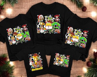 Koszulka urodzinowa Toy Story, spersonalizowana koszulka urodzinowa dla chłopca Disneya, koszulka urodzinowa dla rodziny Toy Story, spersonalizowana koszulka Toy Story, koszulka urodzinowa dla dziewczynki