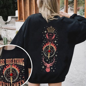 Fireheart Queen Aelin  Shirt, Throne Of Glass Fan T Shirt, Kingsflame The Thirteen,She Will Not Be Afraid, Book Lover Tog Gift