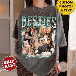 Custom 90s Vintage Besties BFFs Bootleg Shirt, Custom Bootleg Shirt, Best Friend Birthday Bachelorette, Best Friend Gift Ideas BFF Besties