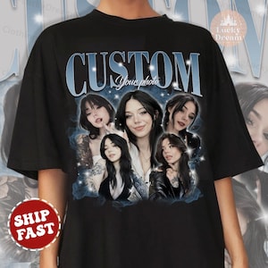 Camiseta personalizada con cara de novio o novia, sorpresa de despedida de soltera, regalo pirata de cumpleaños personalizado, camiseta grupal, camiseta para pareja de esposos y esposas. imagen 5