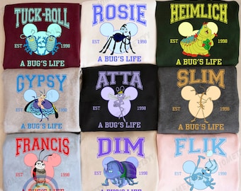A Bug&#39;s Life Disney Custom Shirt, Bug Life Matching Disney Unisex Tshirt, A Bug&#39;s Life Shirt, Family Birthday Gift Adult Kid Toddler Tee