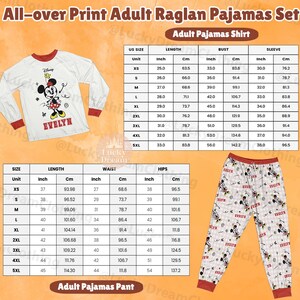 Peut inclure: Ensemble de pyjama raglan blanc et rouge avec un imprim&eacute; Minnie Mouse. Le t-shirt &agrave; manches longues porte un motif Minnie Mouse et le nom "EVELYN". Le pantalon de pyjama a un imprim&eacute; assorti. Tableaux des tailles inclus.