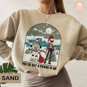 Vintage You've Got A Friend In Me Toy Story Shirt, Disney Toy Story Christmas, Toy Story Christmas Shirt, Disney Christmas Matching Shirt