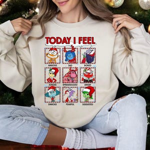 Today I Feel Shirt, Inside Out Characters T-Shirt , Inside Out Family Tee, Inside Out 2 Sweatshirt, Inside Out Matching Gift, Emotions Tee