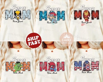 Comfort Colors Custom Disney Avengers Super MOM DAD Shirt,Captain America Dad Shirt,Spider Mom Tee,Disneyland Family Vacation Matching Shirt
